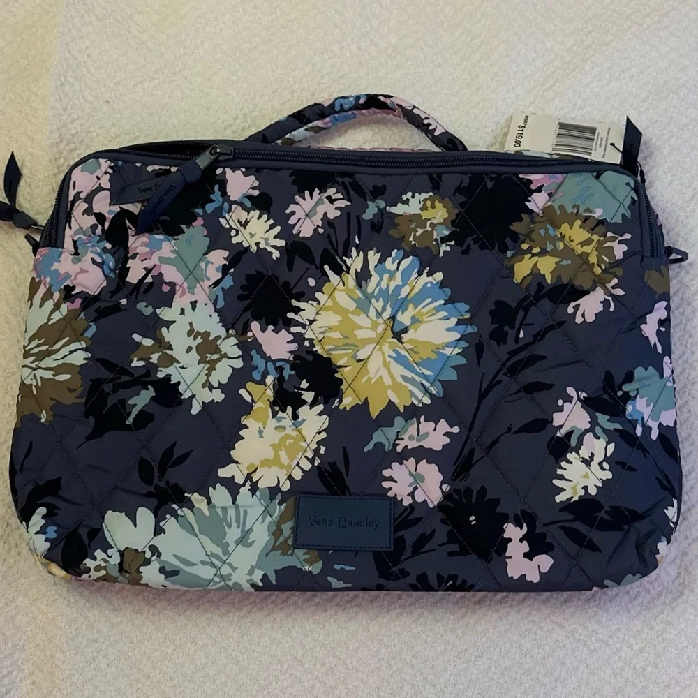 Vera Bradley Chrysanthemum Crush Shoulder Crossbody Laptop Case NWT